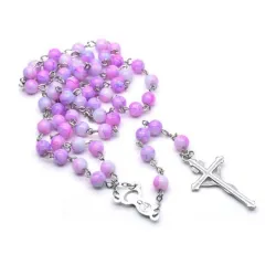 Lilla perler rosenkrans