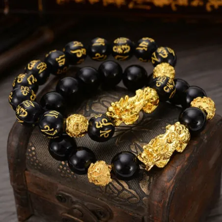 PulseraPulsera Feng Shui - con cuentas de piedra - unisex