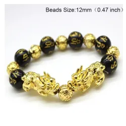 Feng Shui armbånd - med stenperler - unisex
