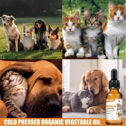 CuidadoGotas de aceite esencial calmante - para perros / gatos / mascotas