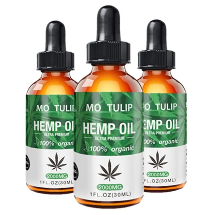 2000 mg MO TULIP - økologisk urtefrøolje - smertelindring - stress - angst - massasjeolje