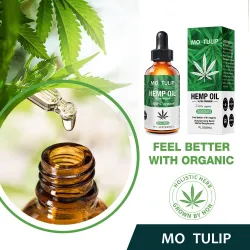 2000 mg MO TULIP - ekologisk örtfröolja - smärtlindring - stress - ångest - massageolja