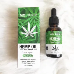 2000 mg MO TULIP - økologisk urtefrøolie - smertelindring - stress - angst - massageolie