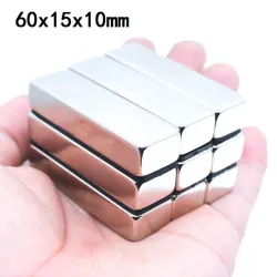 N35 - magnete al neodimio - blocco forte - 60 * 15 * 10 mm - 5 pezzi