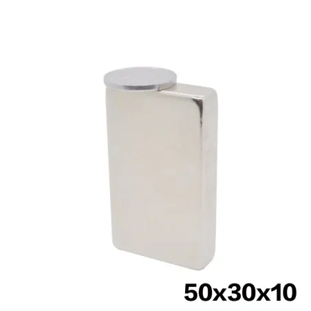 N35 - neodymmagnet - sterk blokk - 50 * 30 * 10 mm - 1 stk