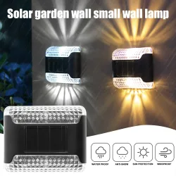Luminária de parede solar para jardim - luz ascendente / descendente - LED - à prova d'água