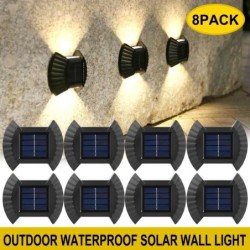 Luz solar para jardim - candeeiro de parede LED - à prova de água