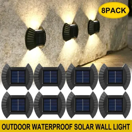 Lampe de jardin solaire - Applique LED - étanche