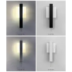 ApliquesAplique LED moderno - con interruptor - redondo - cuadrado - 6W