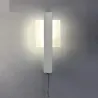 Nowoczesna lampa ścienna LED - z włącznikiem - okrągła - kwadratowa - 6WKinkiety