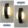 Candeeiro de parede LED moderno - quadrado / redondo - 4W