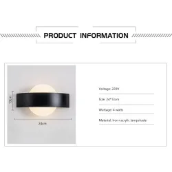 ApliquesAplique LED moderno - cuadrado / redondo - 4W