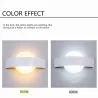 Modern LED wall lamp - square / round - 4WWall lights