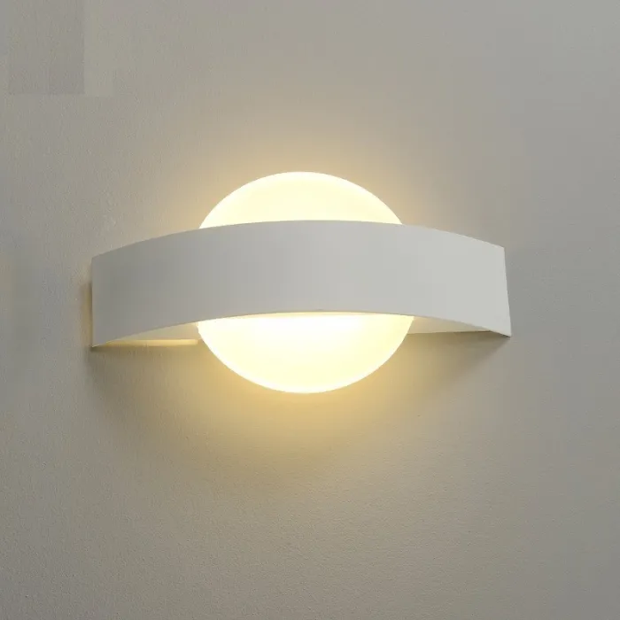 Modern LED wall lamp - square / round - 4WWall lights