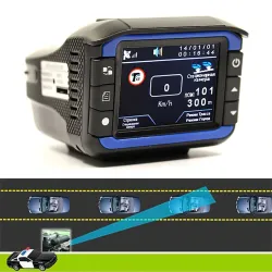 2 i 1 - anti laser - bil radar detektor - G-sensor - DVR kamera optager - HD 720P