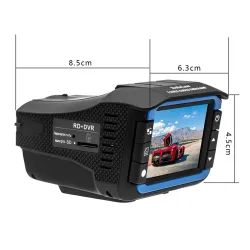 2 i 1 - antilaser - bilradardetektor - G-sensor - DVR-kamerainspelare - HD 720P