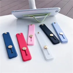 Universal telefonholder - silikone armbånd - fingerring greb - klistermærke