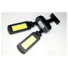 Alumbrado públicoFarola solar - lámpara de dos cabezas - sensor de movimiento PIR - resistente al agua - 200 COB - 3000mAh