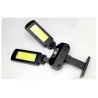Solar street light - double-headed lamp - PIR motion sensor - waterproof - 200 COB - 3000mAhStreet lighting