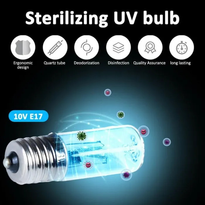 Steriloiva UV-lamppu - desinfiointivalo - otsonilla - E17