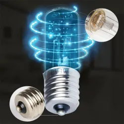 Lampadina UV sterilizzante - luce disinfezione - con ozono - E17