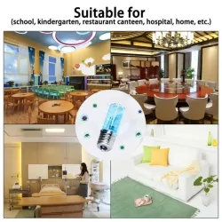 Steriliserende UV-pære - desinfeksjonslys - med ozon - E17