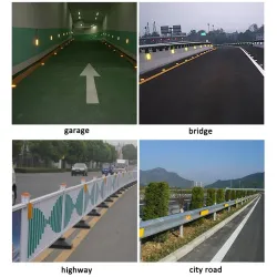 Alumbrado públicoReflector LED solar - luz de carretera - lámpara de advertencia - aluminio