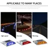 Solcelle LED-reflektor - veilys- varsellampe - aluminium