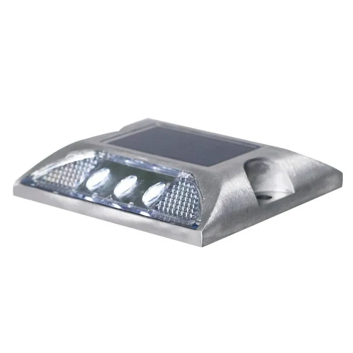Solcelle LED-reflektor - veilys- varsellampe - aluminium