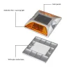 Solarny reflektor LED - światło drogowe - lampa ostrzegawcza - aluminiumUlica