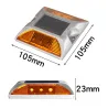 Solcelle LED-reflektor - veilys- varsellampe - aluminium