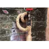 ApliquesPipa industrial - lámpara de pared vintage con cuerda de cáñamo