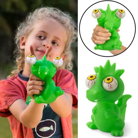 Popping ögon leksaker - kläm leksak - avstressande leksak - dinosaurie - katt - groda - elefant