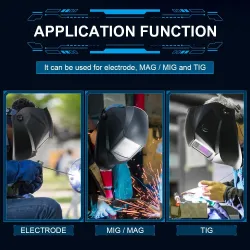 Lasmasker - automatisch verduisterend - Solar - automatisch - DIN 4/9-13 TIG MIGLashelmen