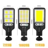 Alumbrado públicoFarola solar - sensor de movimiento - control remoto - IP65 resistente al agua - LED - COB