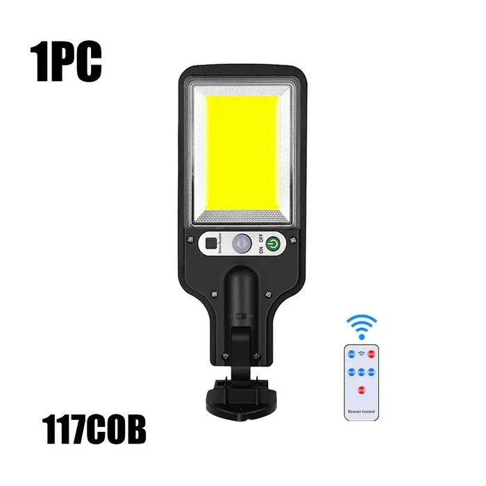 Alumbrado públicoFarola solar - sensor de movimiento - control remoto - IP65 resistente al agua - LED - COB