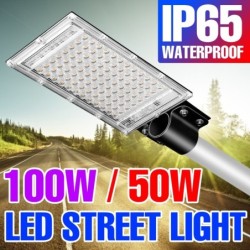 LED-reflektor - gatlykta - IP65 vattentät - 50W - 100W