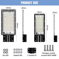 LED-heijastin - katuvalaisin - IP65 vedenpitävä - 50W - 100W