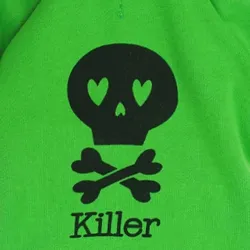 Sweat à capuche chaud - pour chiens / chats - imprimé tête de mort - lettrage KILLER