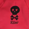 Warmer Hoodie - für Hunde / Katzen - Totenkopf bedruckt - KILLER-Schriftzug
