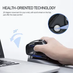 Delux - M618X - wireless vertical mouse - adjustable angle - BluetoothMouses