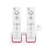 Wii Controller dubbel USB-laddare med 2x 2800mAh batterier