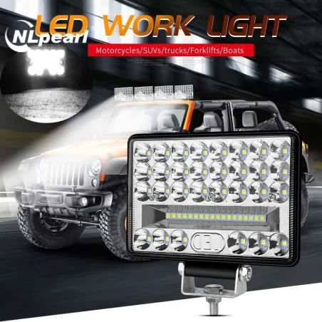 Barra de luz LED - luz de trabalho - farol - para carro / caminhão / barco / trator / 4x4 ATV