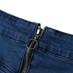 Jeans skinny stretch - com zíper nas costas