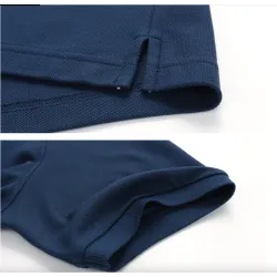 T-shirt polo manica corta - collo con bottoni - cotone