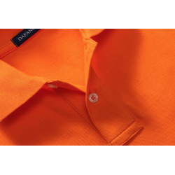 T-shirt polo manches courtes - col boutonné - coton