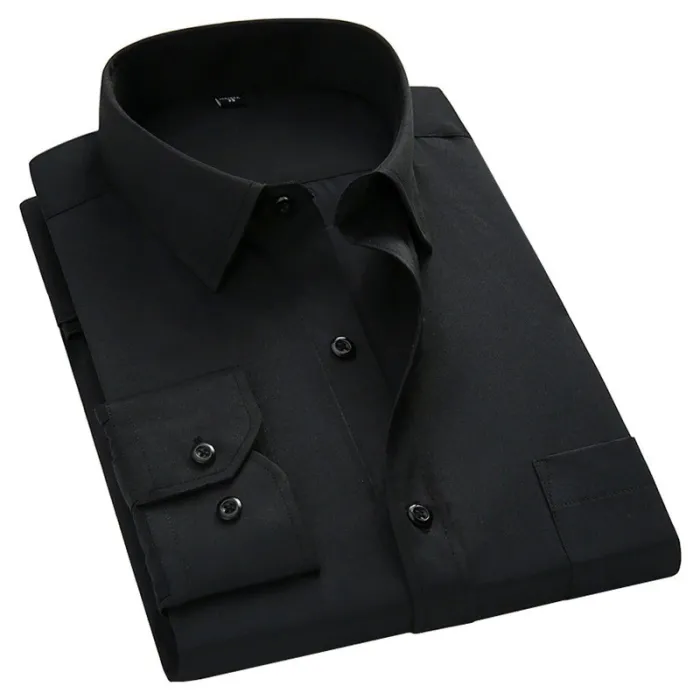 Maglia classica manica lunga - tinta unita - Slim Fit