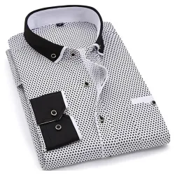 Camisa clássica manga longa - estampa fashion - Slim Fit