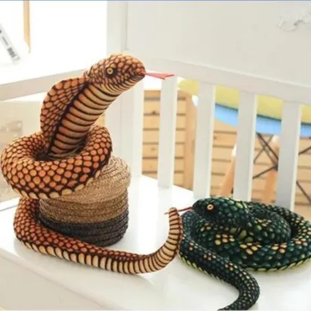 Plyschorm - kobra - leksak
