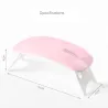 SUN Mini - suszarka UV do paznokci - USB - 6WWiertła Do Paznokci